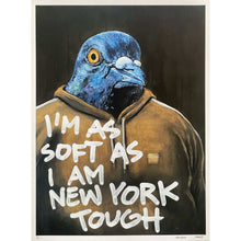 Ladda upp bild till gallerivisning, The New Yorker – handförädlat Fine Art-tryck av DenART och Your Local Benny. Originalmålning kombinerad med handskriven text. Begränsad upplaga om 10 exemplar.