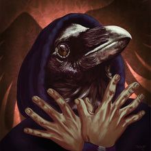 Ladda upp bild till gallerivisning, WINGS - Digitalt konstverk med Korpen Odin i fyrkantigt format – tillgängligt som både poster och Fine Art-print. Av DenART.