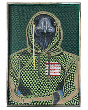 Ladda upp bild till gallerivisning, FÖRORTSHJÄRTA – originalmålning av Korpen Odin i blandteknik på återvunnet plexiglas och MDF, skapad av Denize Artuñedo Engblom.