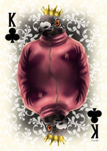 Ladda upp bild till gallerivisning, "King of Clubs" – Fine Art-tryck av Duvan Caesar som Klöver Kung. Del av serien Deck of Cards av Denize Artuñedo Engblom.