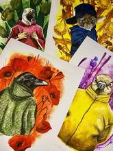 Ladda upp bild till gallerivisning, THE PIGEON: YELLOW SUIT - 42 x 29,7 cm.