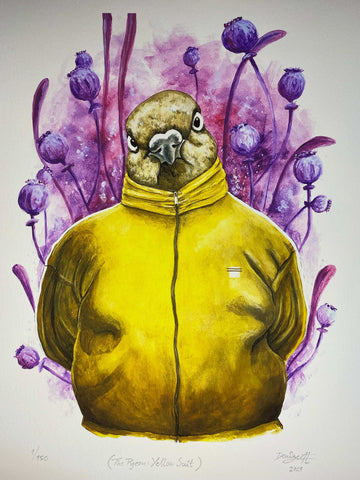 THE PIGEON: YELLOW SUIT - 42 x 29,7 cm.