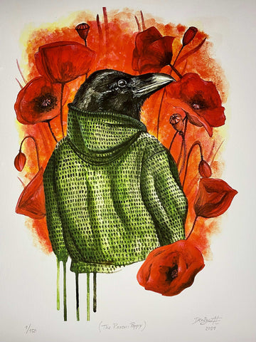 THE RAVEN: POPPY - 42 x 29,7 cm.